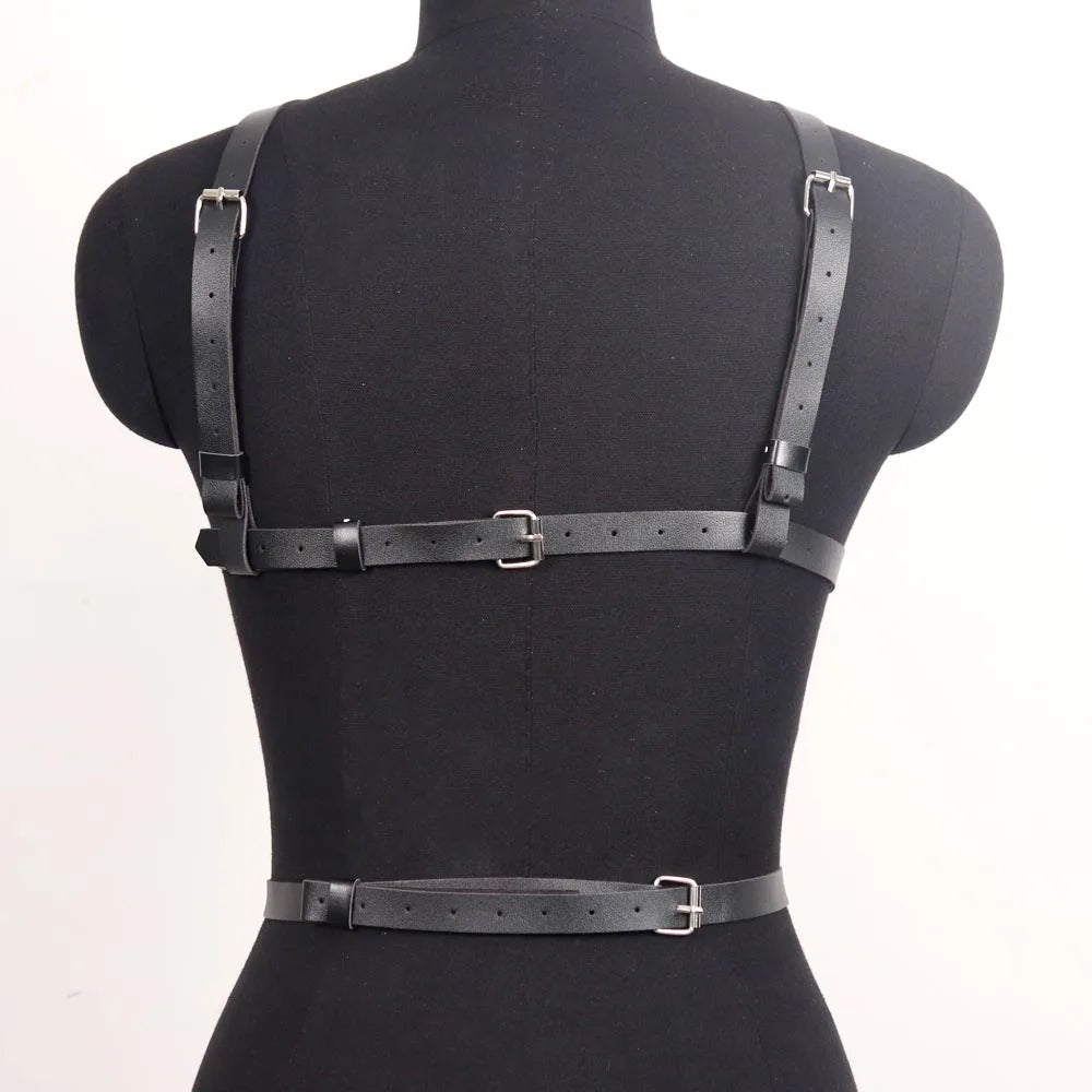 Pentagram Ringed Chest Harness