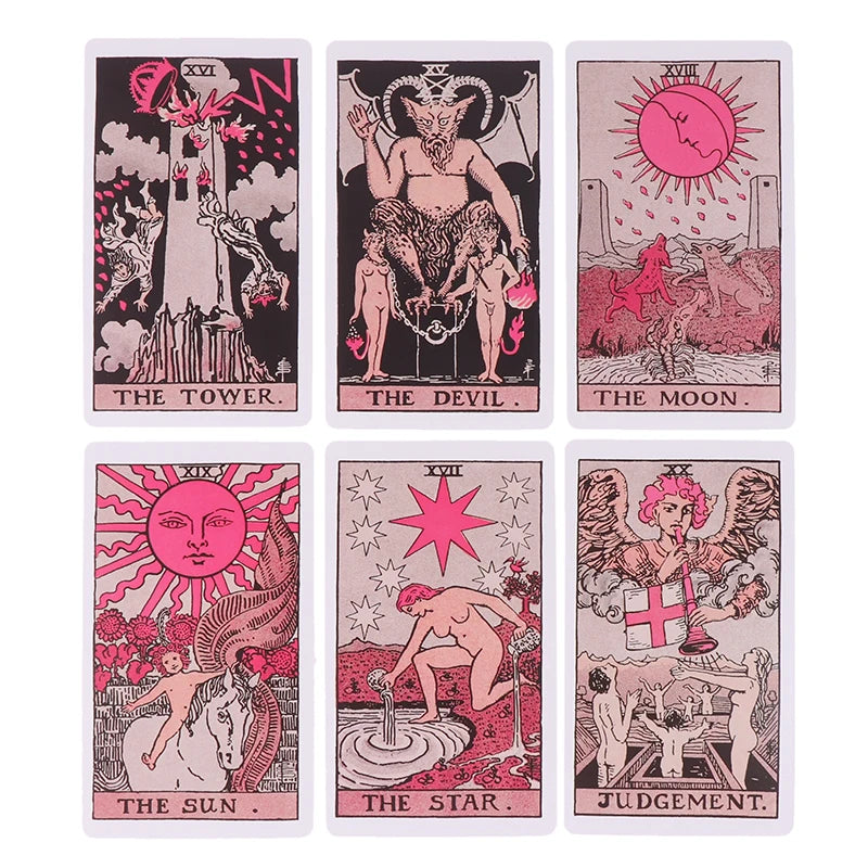 Pink Tarot Cards Deck