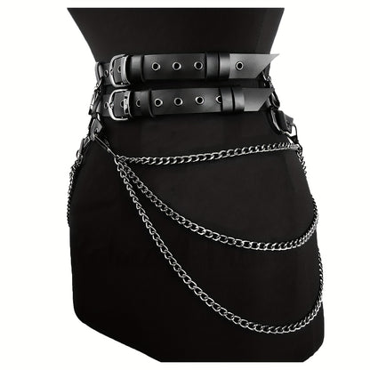 Multi-Layer Chain & Tassel Belt