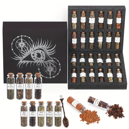 Magic Herb Kit- 24 Bottled Dried Herbs