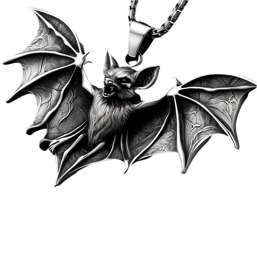 Large Bat Pendant Necklace