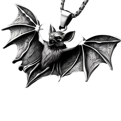 Large Bat Pendant Necklace