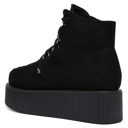 High Top Suede Platform Creepers Shoes