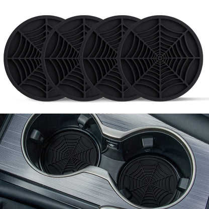 Black Spider Web Coasters