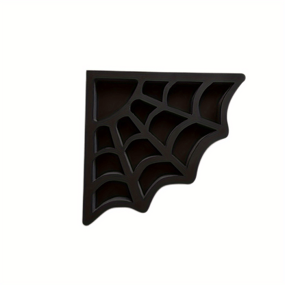 Wooden Corner Spider Web Shelf