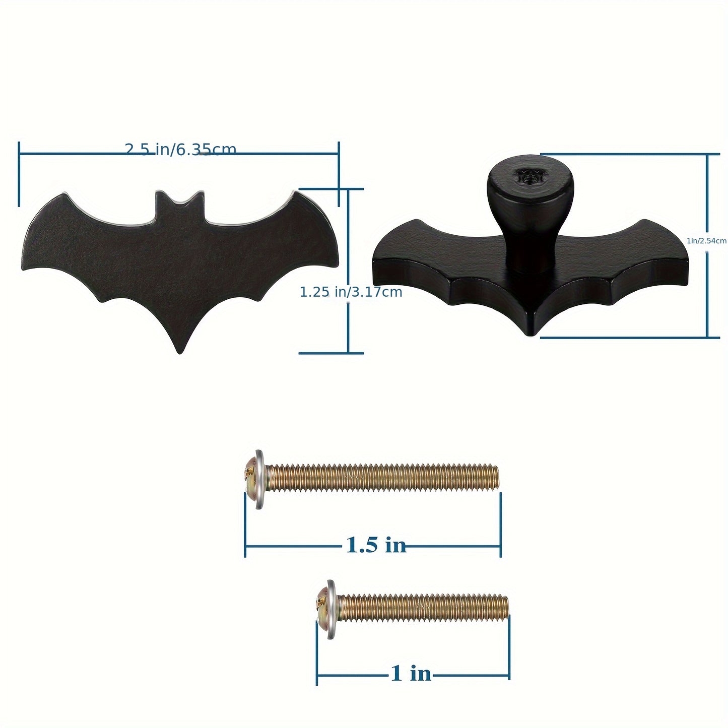 Bat Cabinet Knobs (8 Pack)