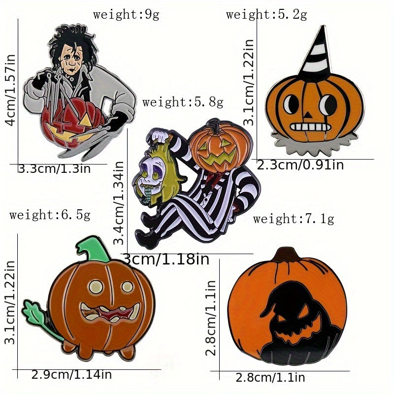 Vintage Halloween Enamel Pins (set of 10)