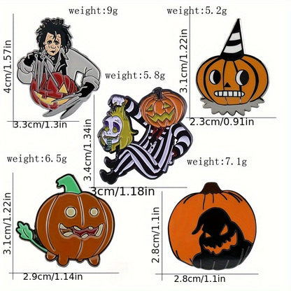 Vintage Halloween Enamel Pins (set of 10)