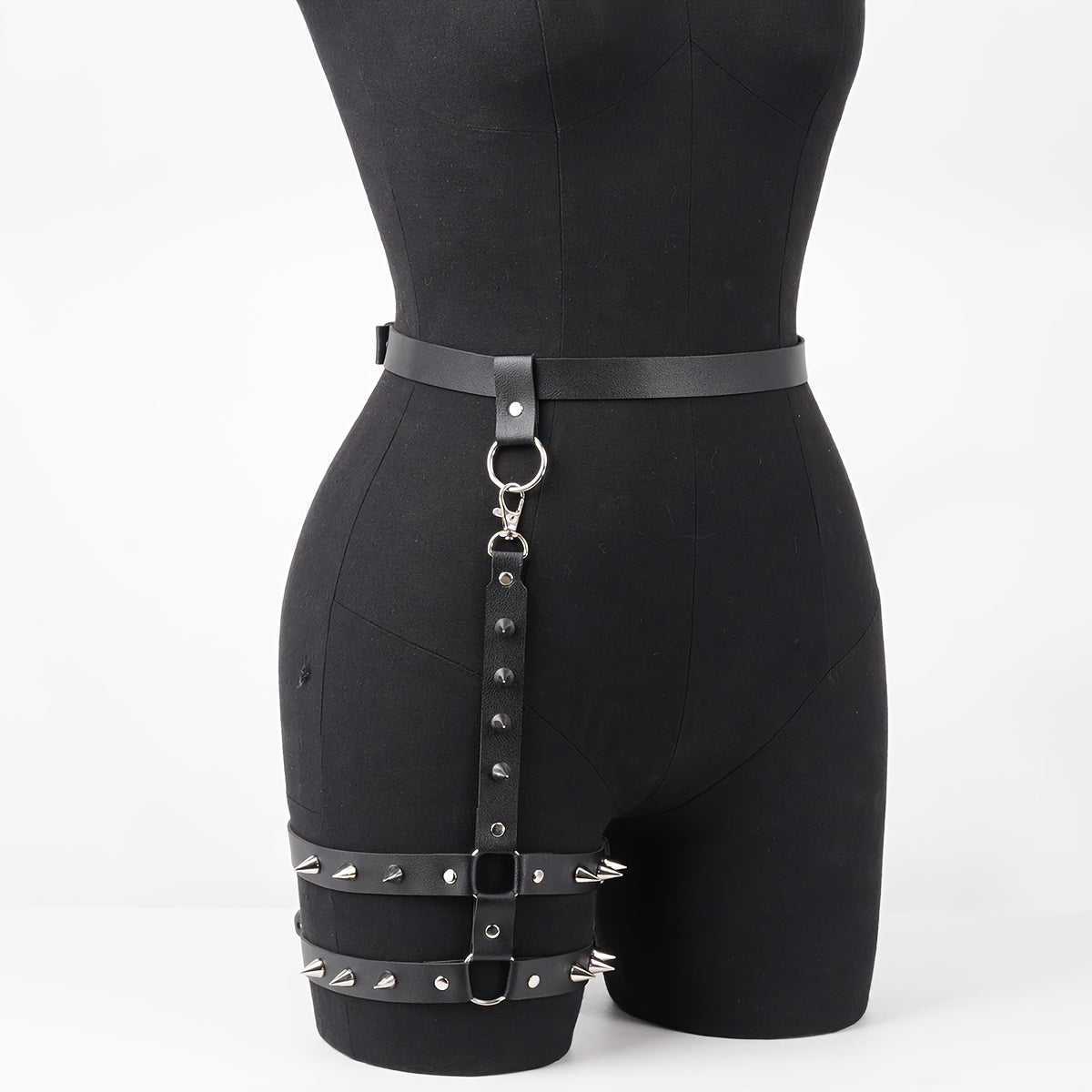 Studded Thigh Garter Belt