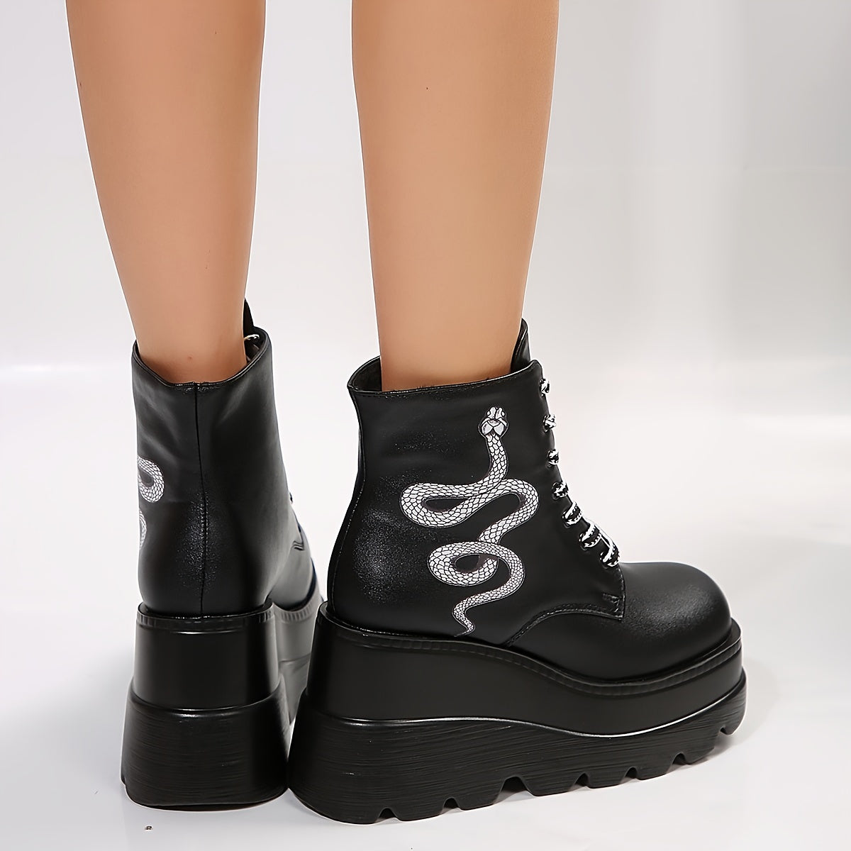 Chunky Platform Serpent Boots