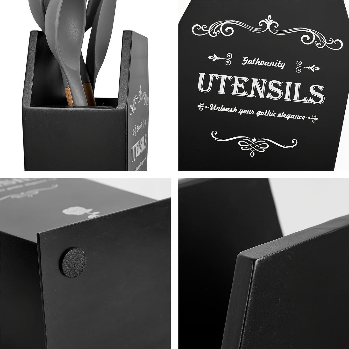 Coffin Kitchen Utensil Holder