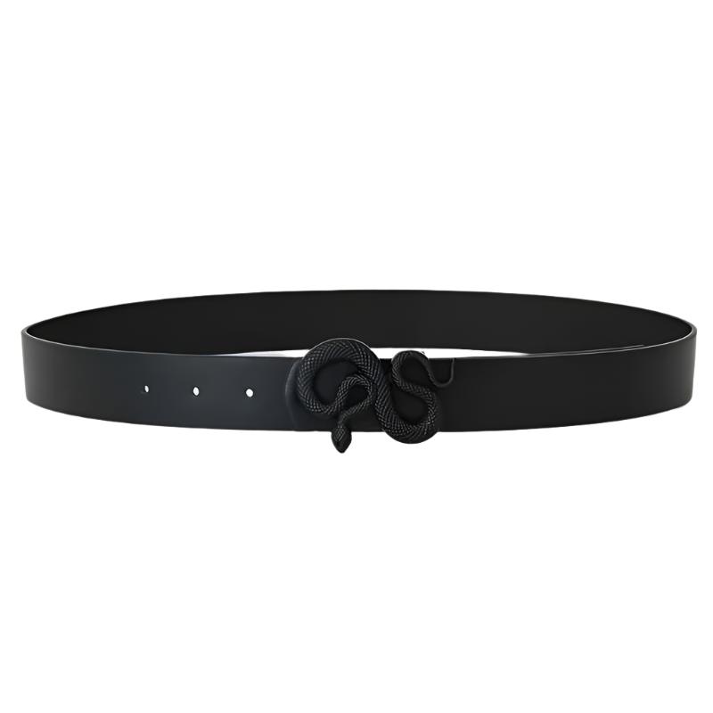 Black Snake Buckle Belt