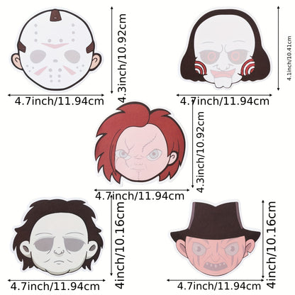 5pcs Horror Character Sticky Notes