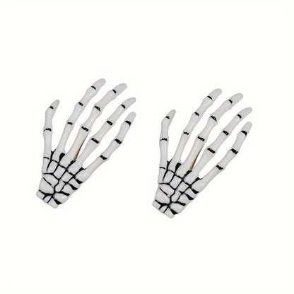 Skeleton Hand Hair Clips