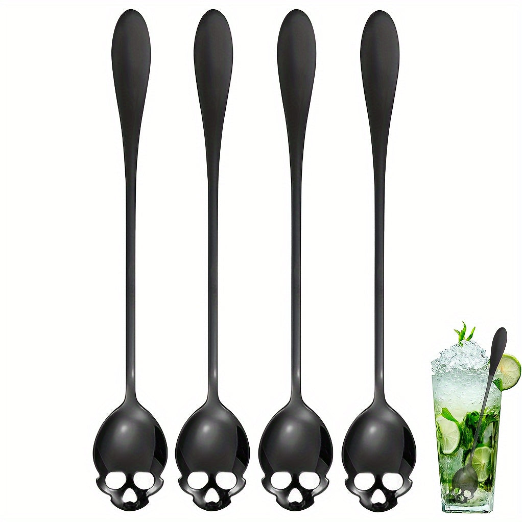 Skull Shaped Drink Mixing Spoons