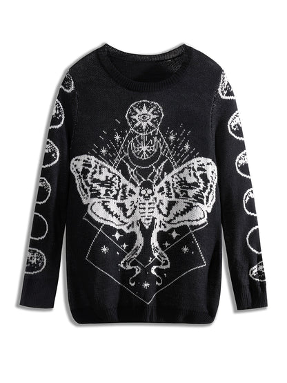 Death Moth Knitted Sweater