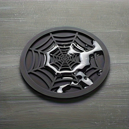 Black Spider Web Coasters