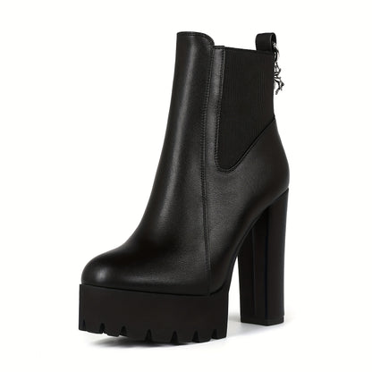 Black Widow Platform Ankle Boots