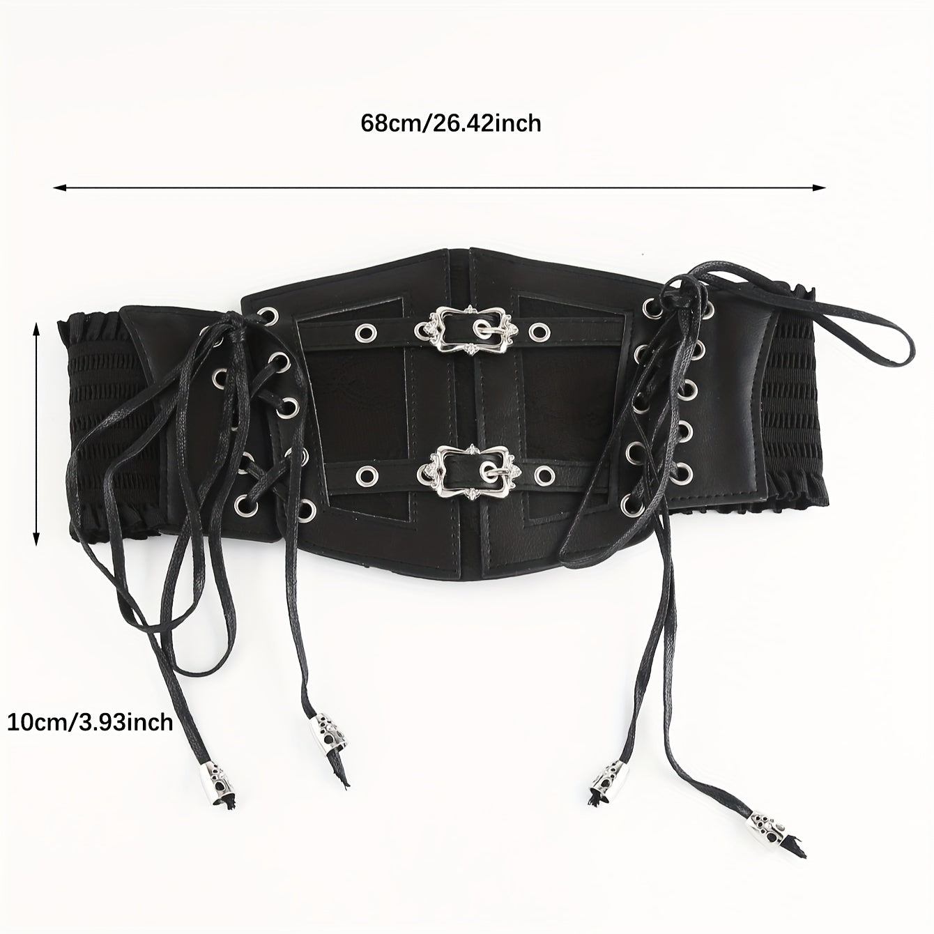 Double Buckle Lace Up Vintage Belt