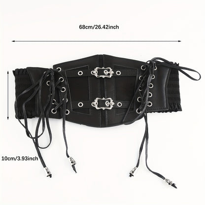 Double Buckle Lace Up Vintage Belt