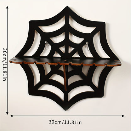 Gothic Spider Web Floating Shelf