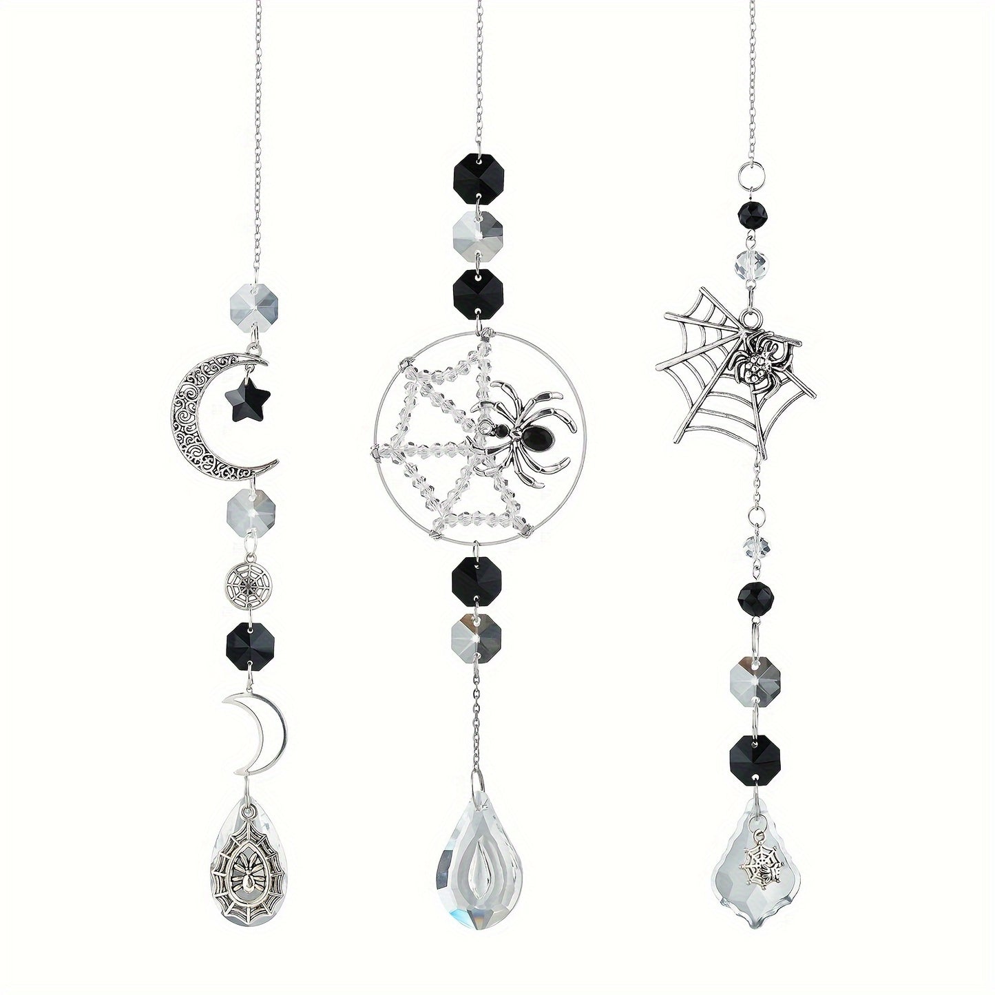 Spider & Bat Wind Chime Set