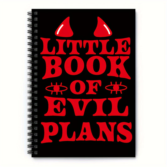 Evil Plans A5 Spiral Notebook