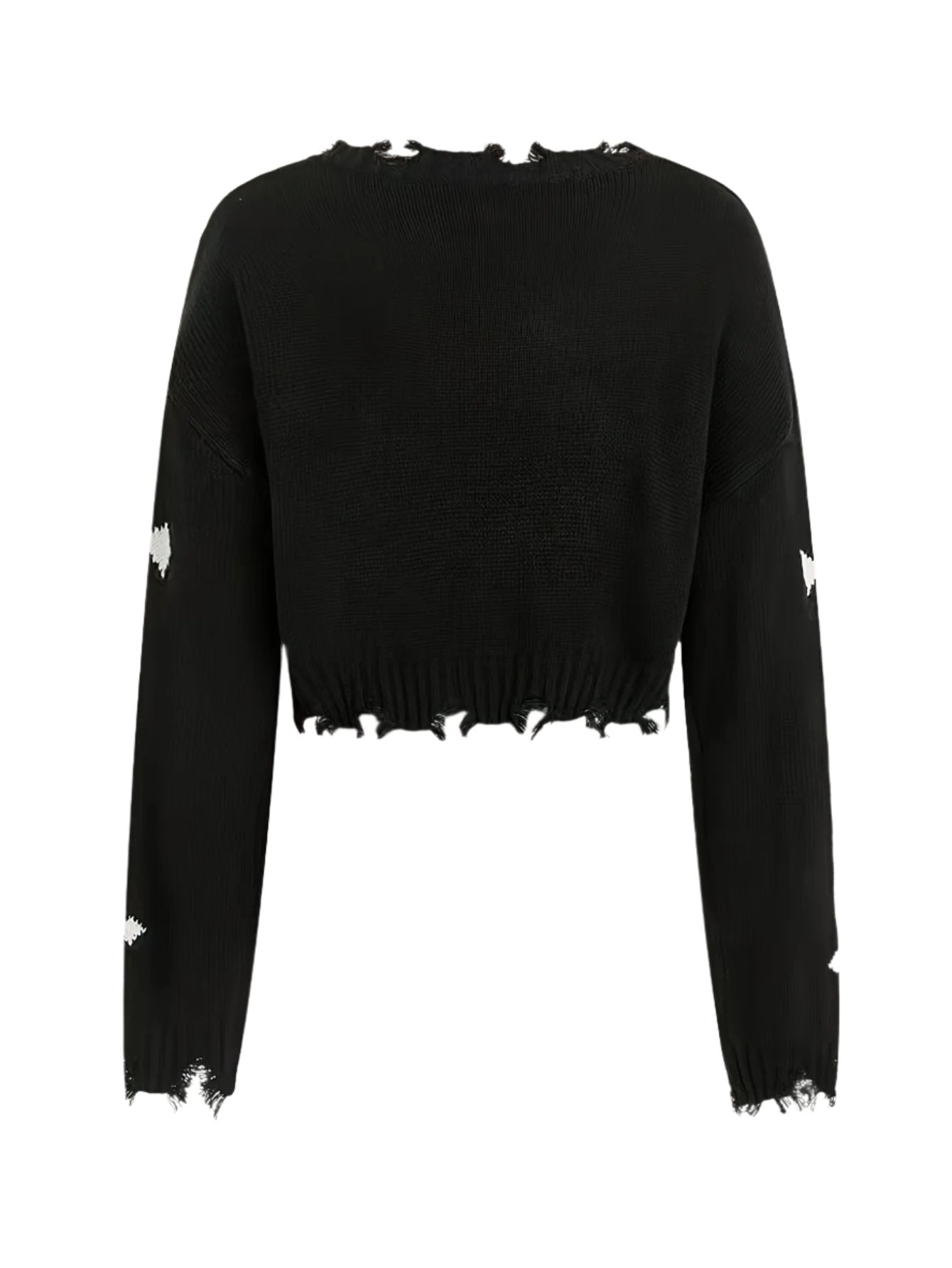 Gothic Cross Crop Sweater