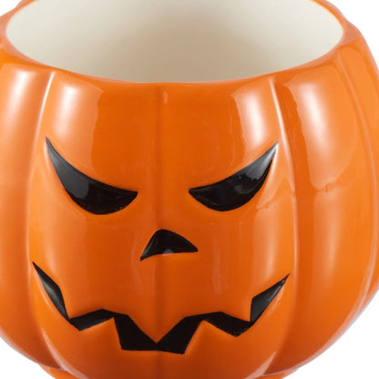 Jack-o-lantern Pumpkins Stackable Mug Set with Iron Rack