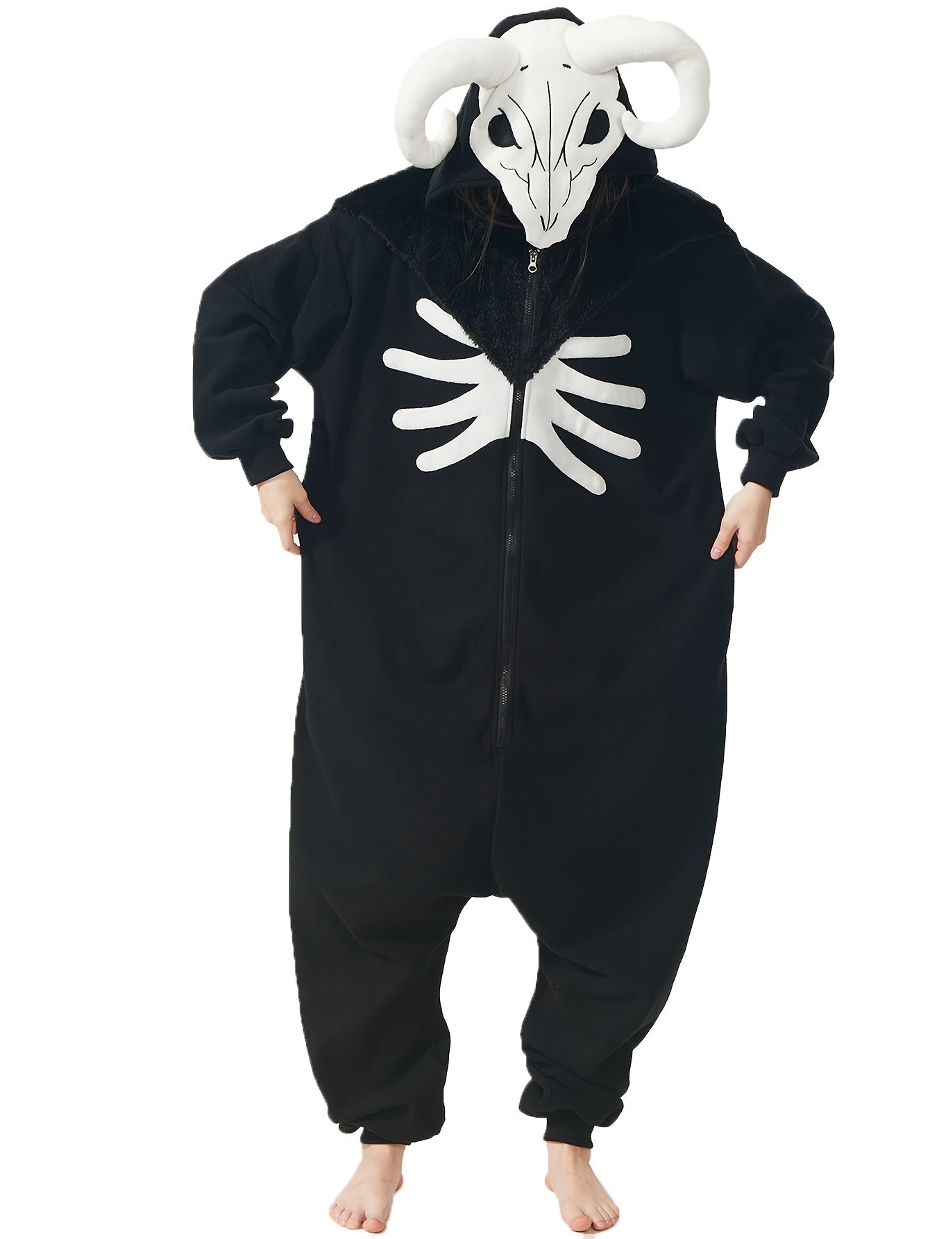 Ram Skull Goth Onesie