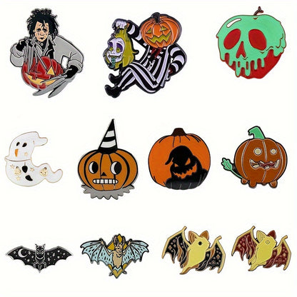 Vintage Halloween Enamel Pins (set of 10)