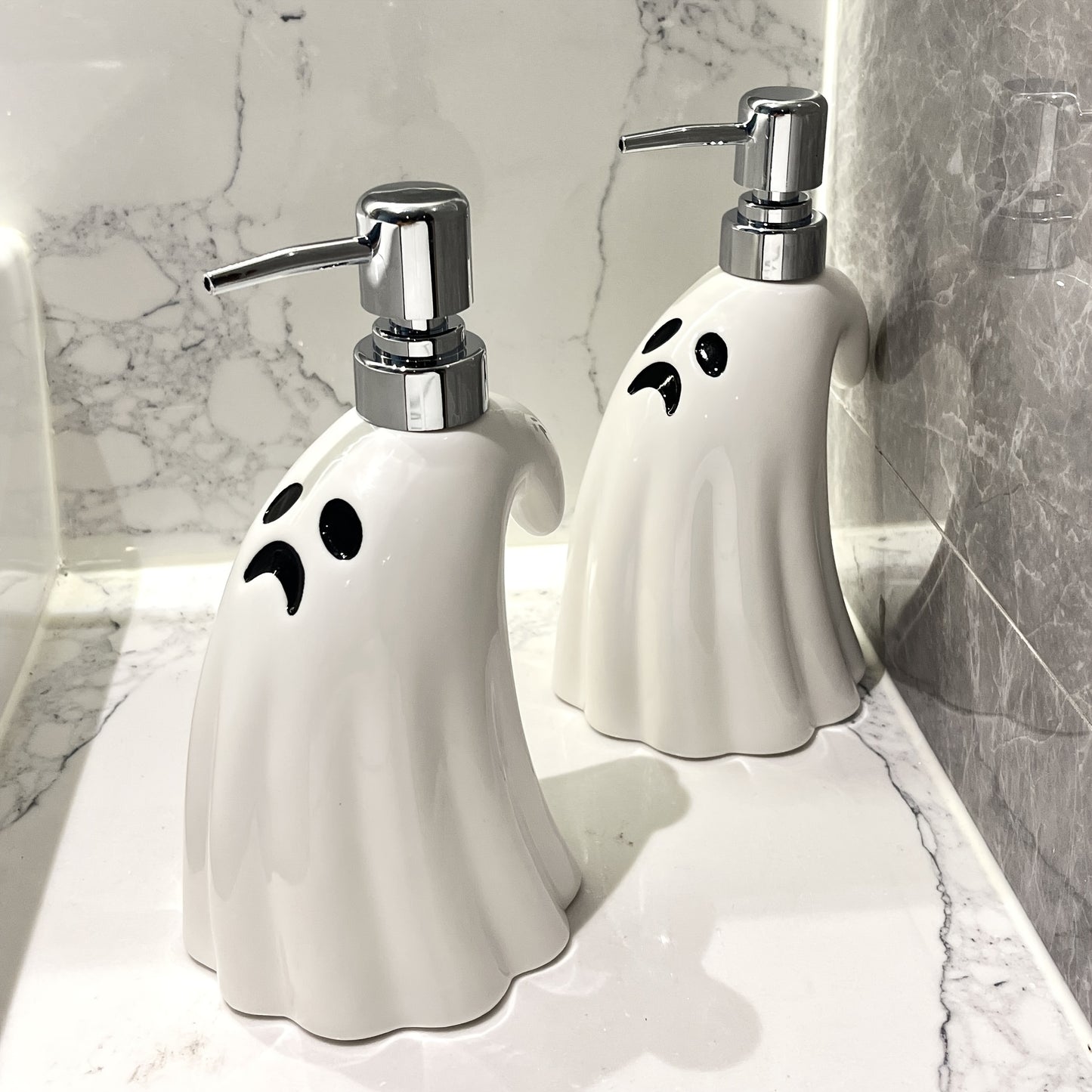 Gothic Ceramic Ghost Soap Dispenser