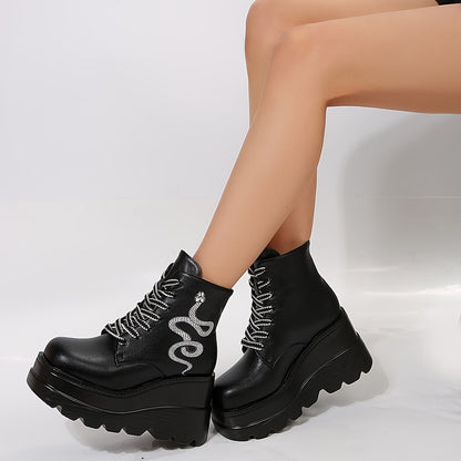 Chunky Platform Serpent Boots