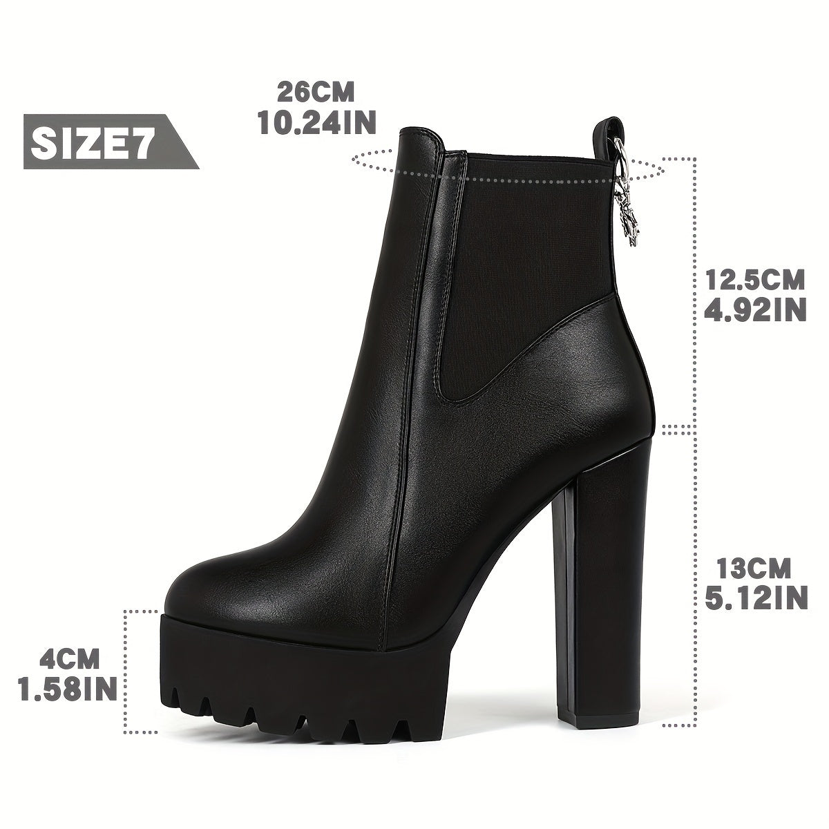 Black Widow Platform Ankle Boots