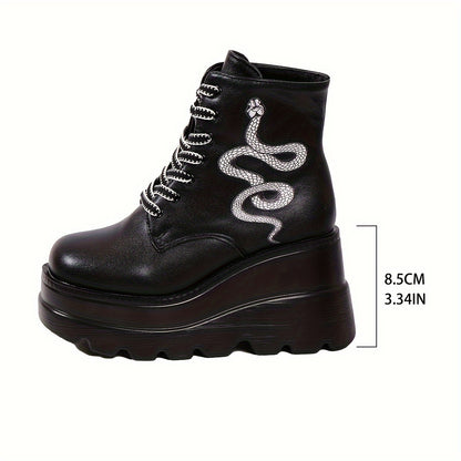 Chunky Platform Serpent Boots