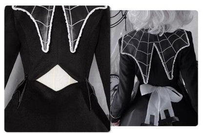 Spiders Web Dark Goth Wool Coat