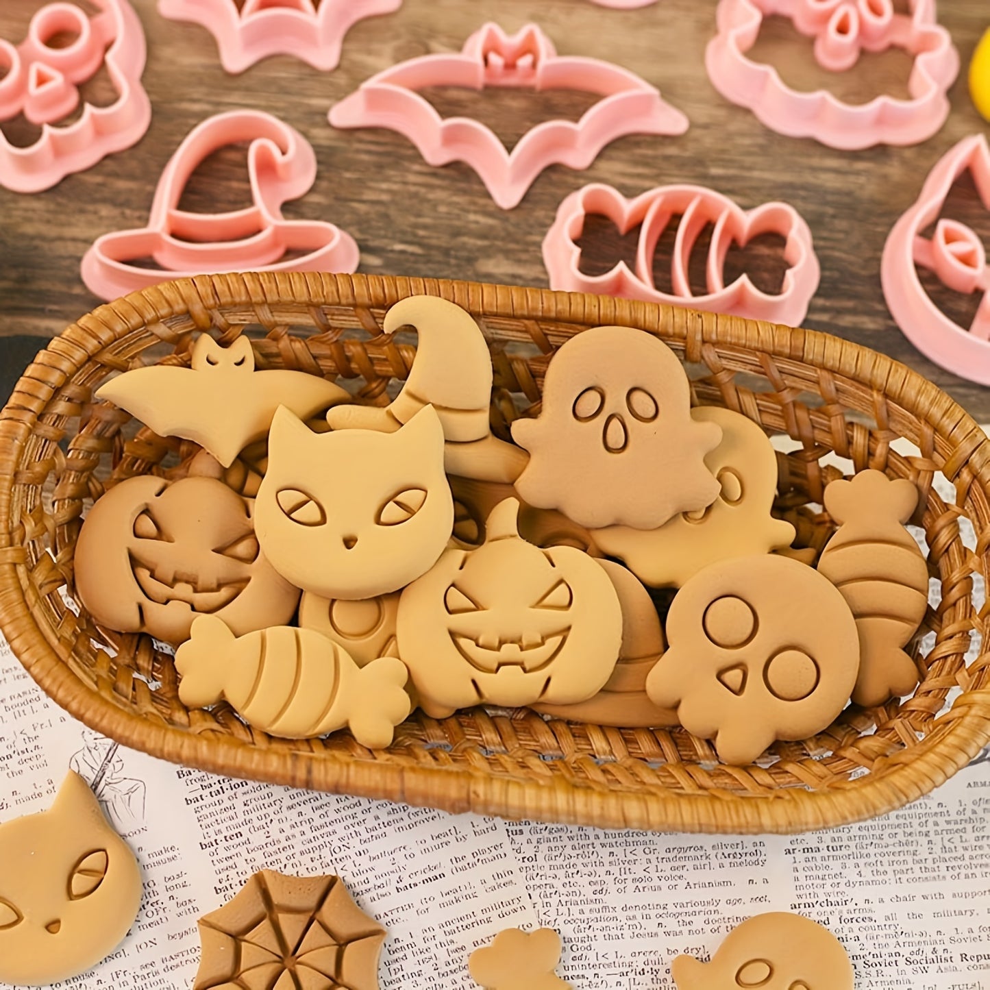 Halloween Baking Delight: 8pcs Cookie Cutter Set